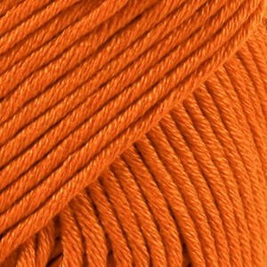 Włóczka DROPS Muskat 49 ciemnopomarańczowy - 100% bawełna merceryzowana