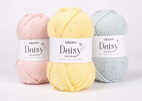 Włóczka Drops Daisy | 09 stalowy błękit | 100% wełna merynosów