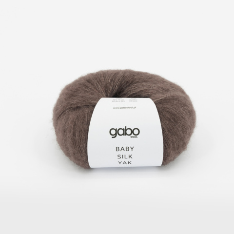 GABO WOOL BABY SILK YAK | 9308 ziemisty brąz