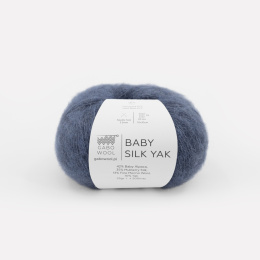 GABO WOOL BABY SILK YAK | 9917 szaro-niebieski