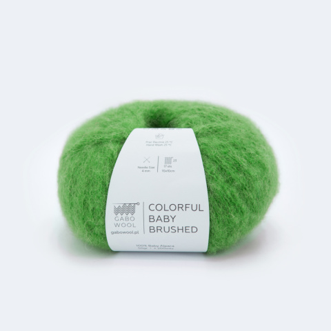 GABO WOOL COLORFUL BABY BRUSHED | 7951 zieleń