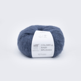 GABO WOOL COLORFUL BABY BRUSHED | 7304 szaro-niebieski