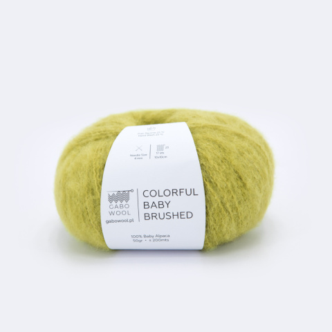 GABO WOOL COLORFUL BABY BRUSHED | 7178 limonka