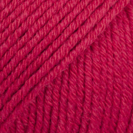 Włóczka DROPS Cotton Merino 06 wiśnowy - 50% wełna merynos, 50% bawełna