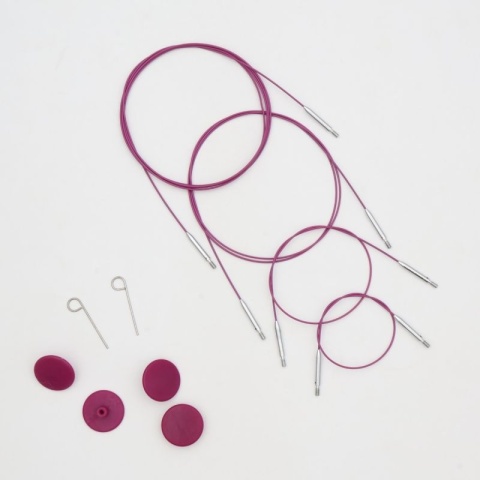 150 cm | Żyłka Thin&FLex 360° do drutów wymiennych KnitPro fioletowa