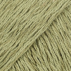 Włóczka DROPS Belle - 10 zielony mech - bawełna, wiskoza, len