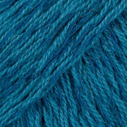 Włóczka DROPS Belle - 17 petrol - bawełna, wiskoza, len