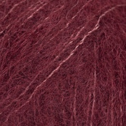 Włóczka DROPS Brushed Alpaca Silk 44 wino śliwkowe - 77% alpaca, 23% jedwab