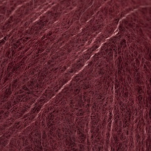 Włóczka DROPS Brushed Alpaca Silk 44 wino śliwkowe - 77% alpaca, 23% jedwab