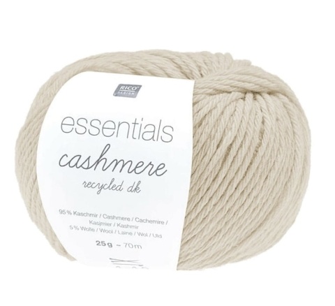 Włóczka Rico Essentials Cashmere Recycled DK 007 beż