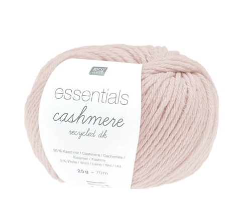 Włóczka Rico Essentials Cashmere Recycled DK 008 pudrowy