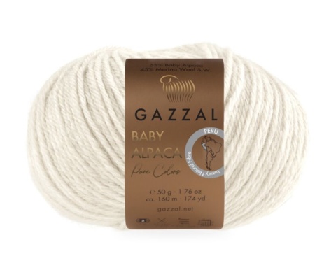 Włóczka GAZZAL Baby Alpaca Pure Colors 6450 - 55% baby alpaca, 45% merino