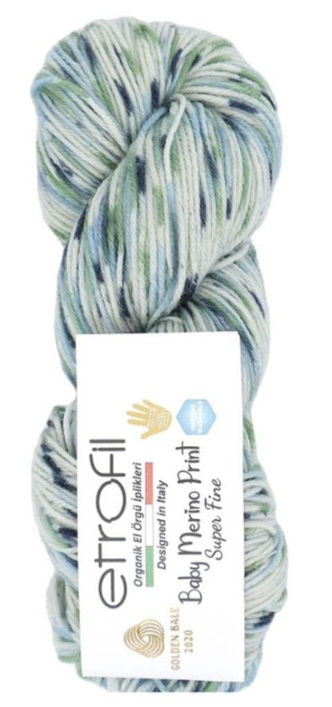 Włóczka ETROFIL Baby Merino print 467 - 100% wełna merynos