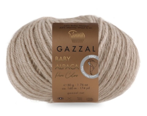 Włóczka GAZZAL Baby Alpaca Pure Colors 6453 - 55% baby alpaca, 45% merino