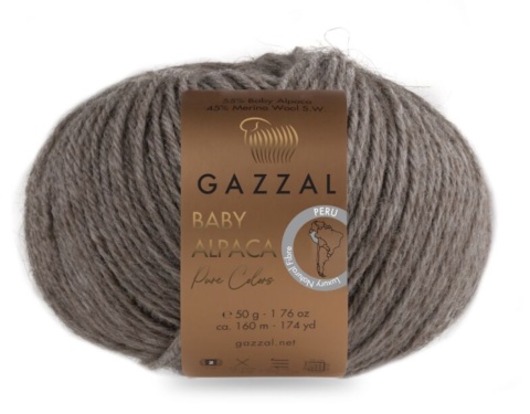 Włóczka GAZZAL Baby Alpaca Pure Colors 6454 - 55% baby alpaca, 45% merino