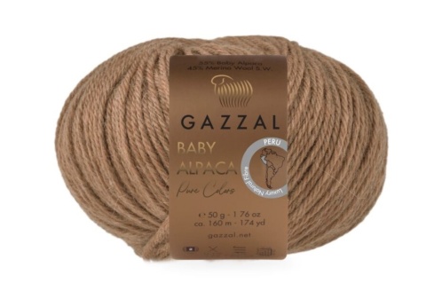 Włóczka GAZZAL Baby Alpaca Pure Colors 6459 - 55% baby alpaca, 45% merino