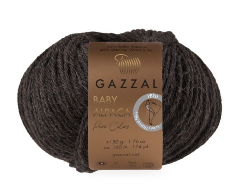 Włóczka GAZZAL Baby Alpaca Pure Colors 6460 - 55% baby alpaca, 45% merino
