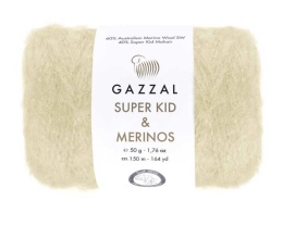 Włóczka GAZZAL Super Kid Mohair & Merinos - 61276 marcepan