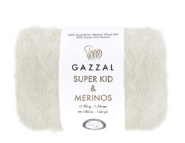 Włóczka GAZZAL Super Kid Mohair & Merinos - 61277 gołębi