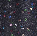 Włóczka / nić metalizowana z cekinami Yarn Art Paillettes 8010 czerń