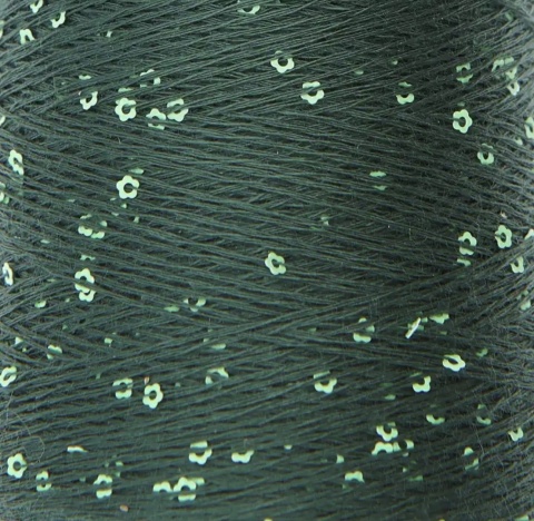 Włóczka / nić z cekinami Rico Design Make it Blumchen 017 bluszcz