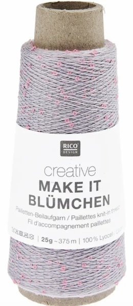 Włóczka / nić z cekinami Rico Design Make it Blumchen 011 lawenda