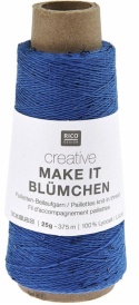 Włóczka / nić z cekinami Rico Design Make it Blumchen 020 ciemny niebieski