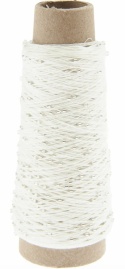 Włóczka / nić z koralikami Rico Design Make it Perlchen 01 crystal