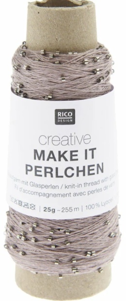 Włóczka / nić z koralikami Rico Design Make it Perlchen 03 amethyst